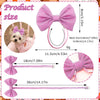 Handmade Pet Hair Bows – Adjustable Multi-Style Cloth Bows for Dogs and Cats