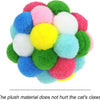 Balles de jouet pour chat en peluche avec grelots