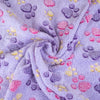 Paw Print Fleece Pet Blanket for Dogs and Cats