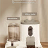 Gravity-Fed Pet Food and Water Station
