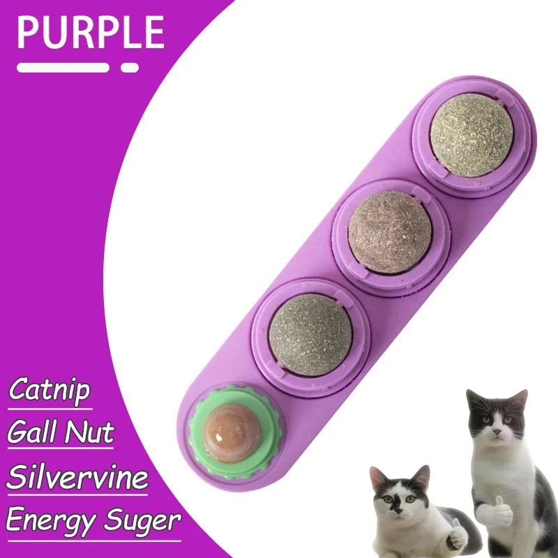 Edible Catnip Wall Balls for Dental Care and Play