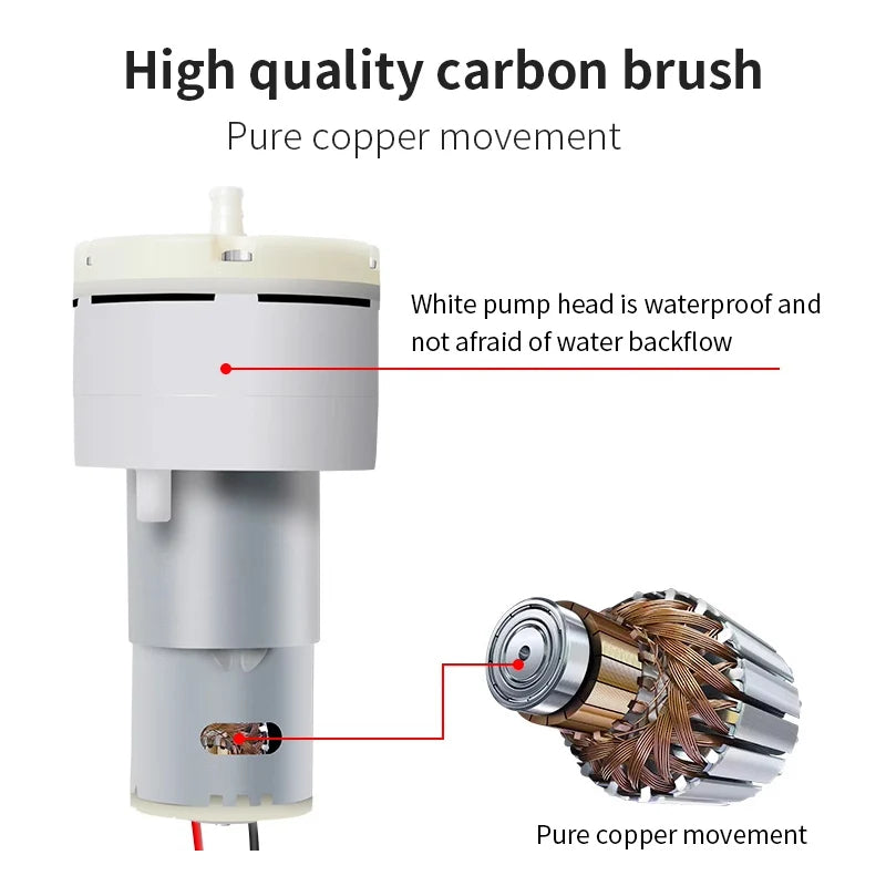 DC 12V Mini Aquarium Air Pump with PWM Control
