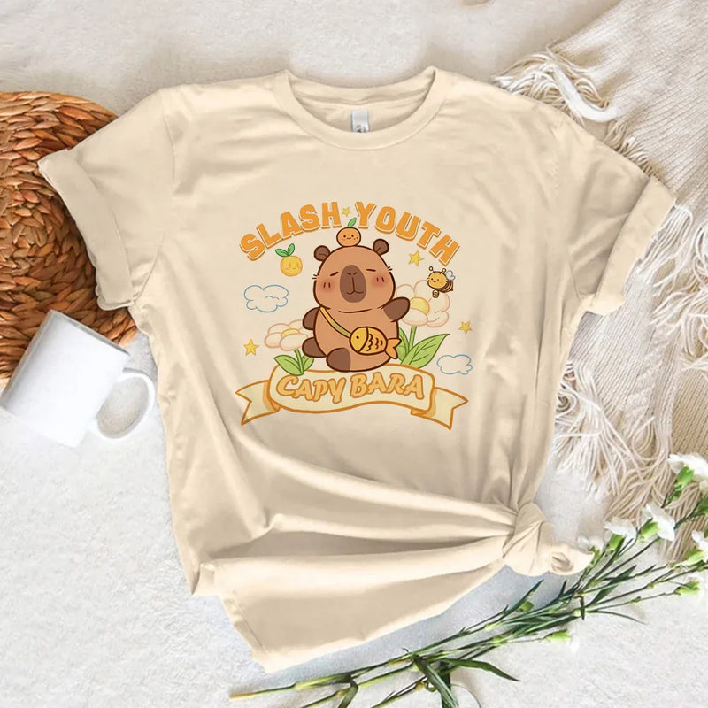 Camiseta Gráfica de Capibara