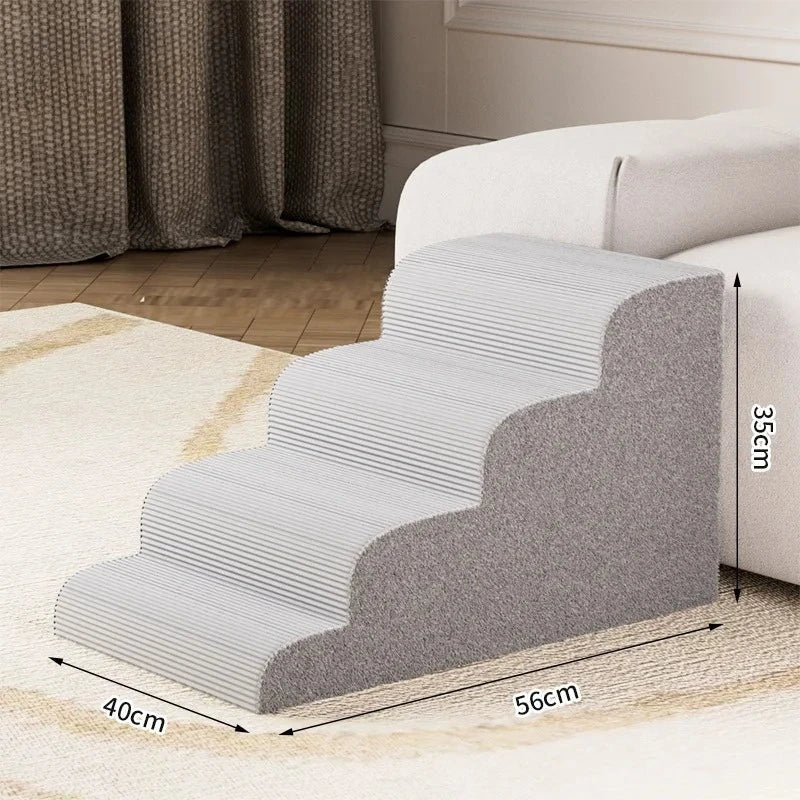 Foam Pet Stairs with Non-Slip Ladder for Dogs and Cats