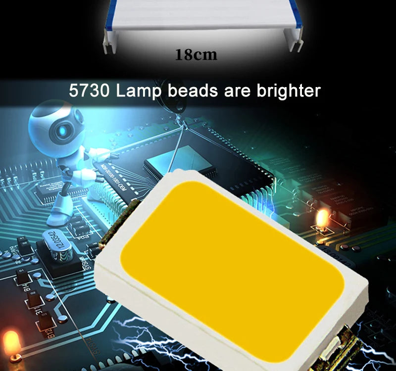 Lampe LED à clipser pour aquarium, profil fin