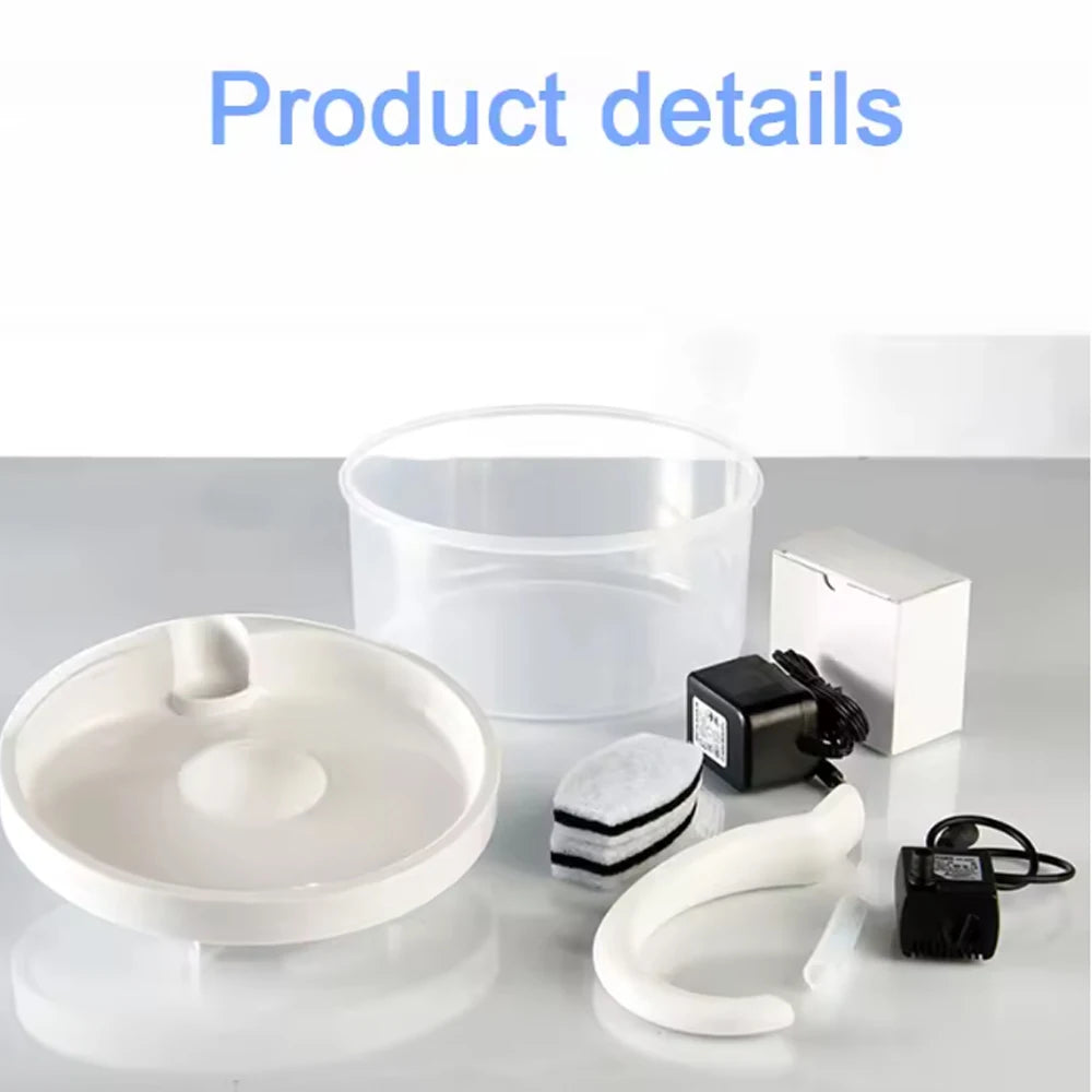 2L Automatic Pet Water Fountain with Quiet USB Pump