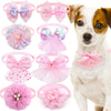 Lace Bow Tie Collar Accessory for Small Dogs and Cats