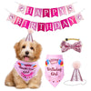 Pet Birthday Celebration Set with Hat Bandana and Bow Tie