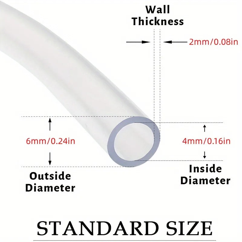 Tuyau en silicone flexible pour aquarium