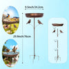 Vintage Copper Bird Bath and Feeder with Five Stable Legs