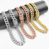 Luxury Crystal Cuban Chain Cat Collar with Safety Buckle