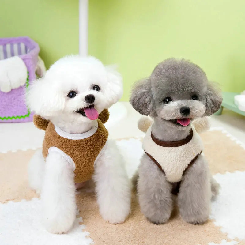 Chaleco de Felpa Suave para Perros y Gatos