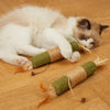 Natural Wooden Cat Teething Sticks with Sisal Rope