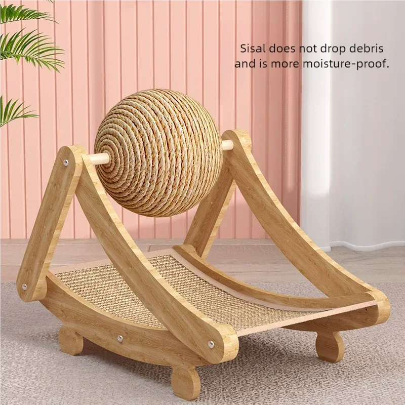 Rascador Vertical de Sisal con Bola