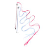 Interactive Cat Teaser Rod Toy with Satin Ribbon