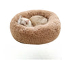 Plush Donut Pet Bed with Raised Edge