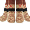 Anti-Slip Knitted Dog Socks with Adjustable Straps (4-Pack)