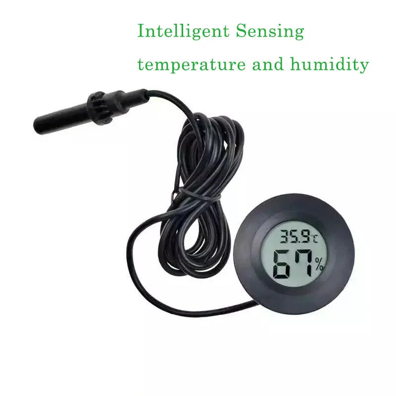 Digital Thermometer and Hygrometer for Reptile Terrariums