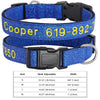 Personalisierte bestickte Nylon-Hundehalsband