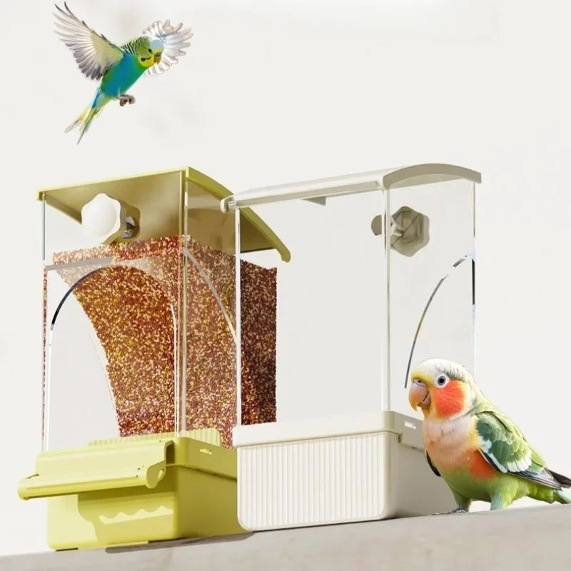 Parrot No-Waste Feeder with Seed Husk Separator