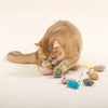 Rattle Cat Mouse Toys with Catnip - Faux Fur Interactive Cat Toys