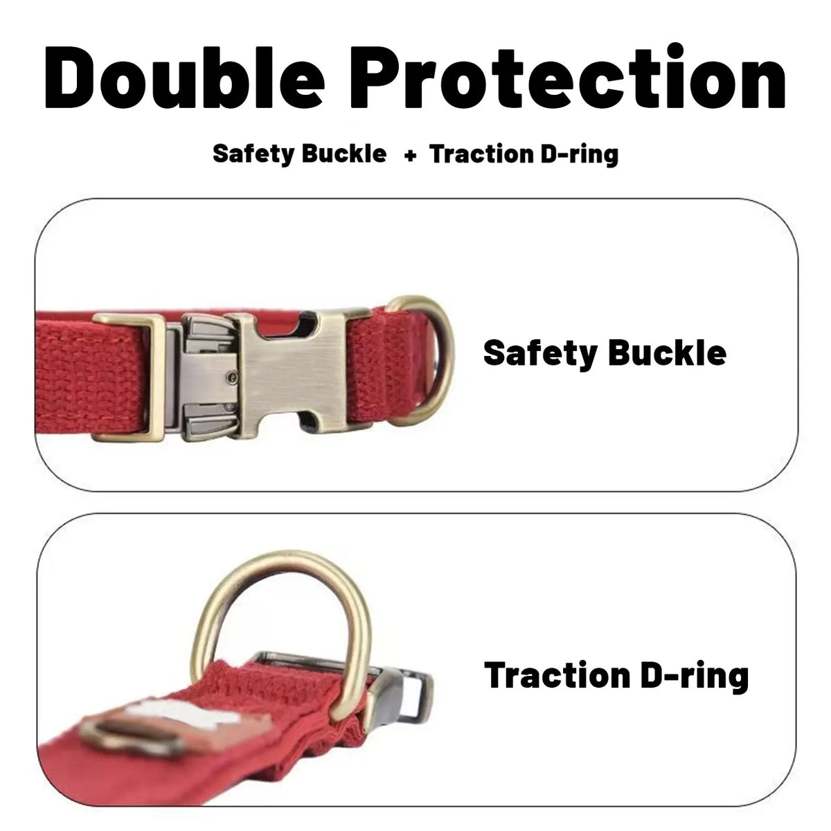 Padded Quick-Release Dog Collar for All Breeds