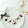 Pearl Bow Rhinestone Pet Collar for Small Dogs and Cats