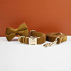 Personalisiertes Halsband, Geschirr & Leine Set mit abnehmbarem Fliegenknoten