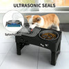 Adjustable Raised Dog Bowl Stand with Anti-Slip Feet