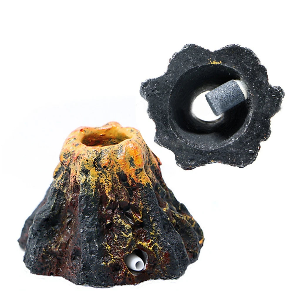Volcano Bubble Stone Aquarium Decor with Air Stone
