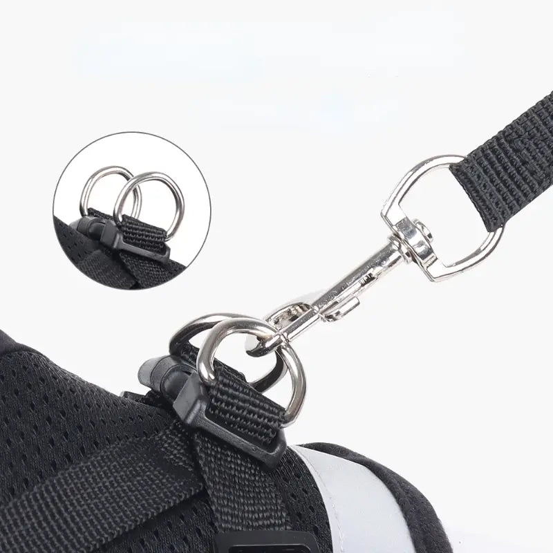Reflektierendes Mesh-Hundegeschirr mit Leine