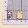 Colorful Cartoon Cat & Animal Enamel Charms for DIY Jewelry Making