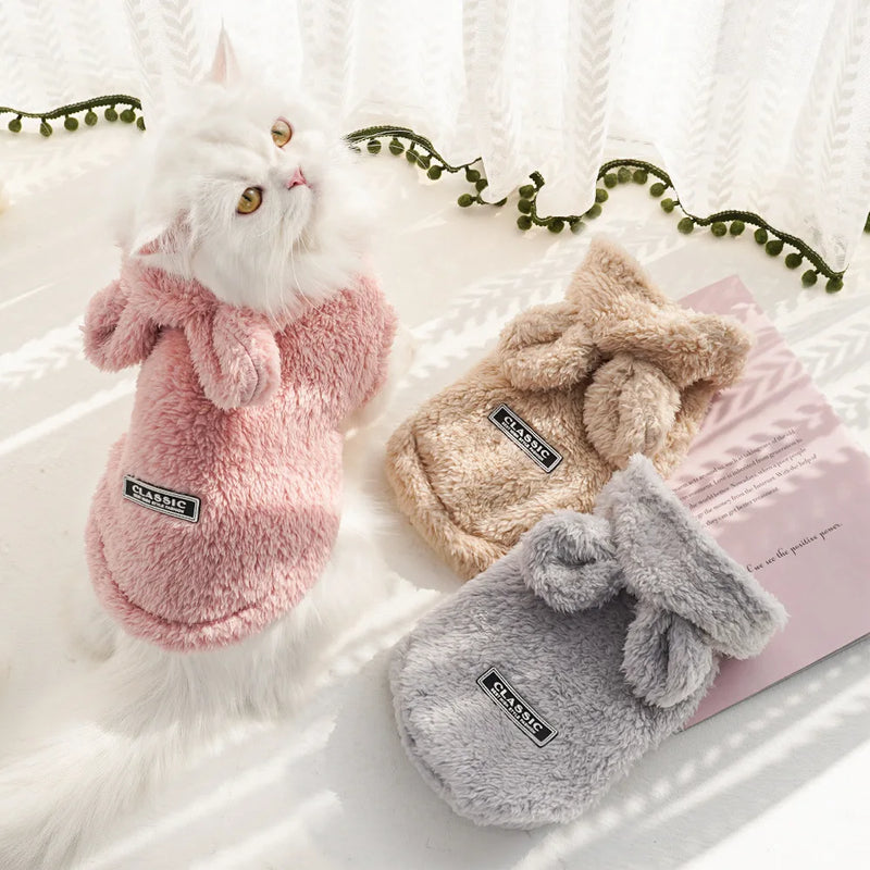 Sudadera de Felpa Acogedora para Perros y Gatos