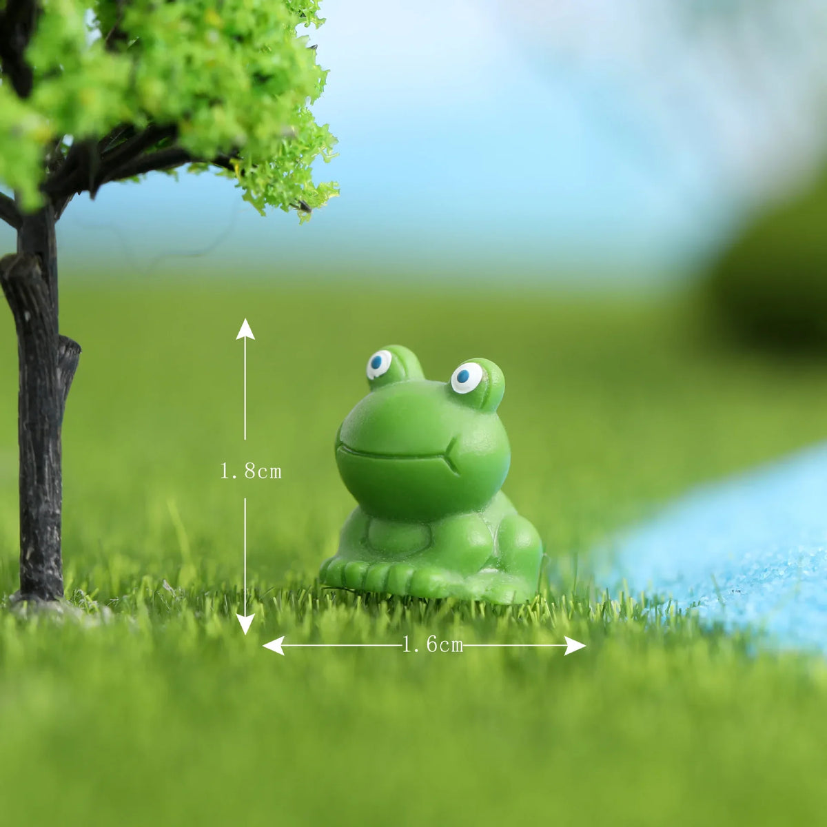 Mini Resin Frog Figurines for Fairy Garden & Terrarium Decor
