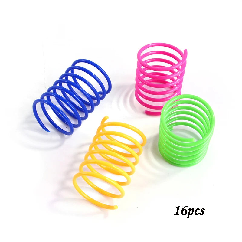 Jouets Ressort Colorés pour Chats - Ensemble de Jeu Rebondissant et Durable