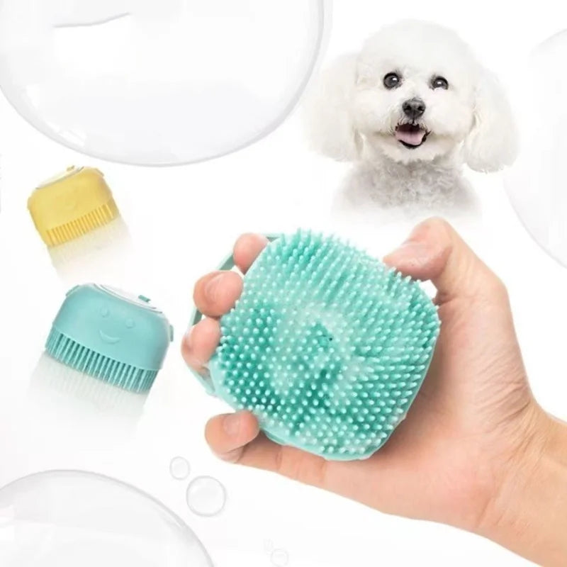 Silicone Pet Bath Massage Glove for Dogs and Cats