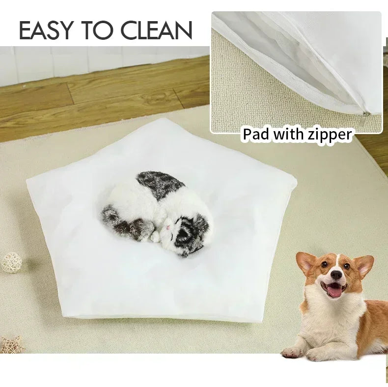 Pet Teepee Tent with Cushion and Personalization Board