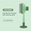 Self-Cleaning Pet Grooming Brush with One-Button Hair Release