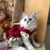 Elegant Cotton Pet Dress with Bow for Small Dogs and Cats