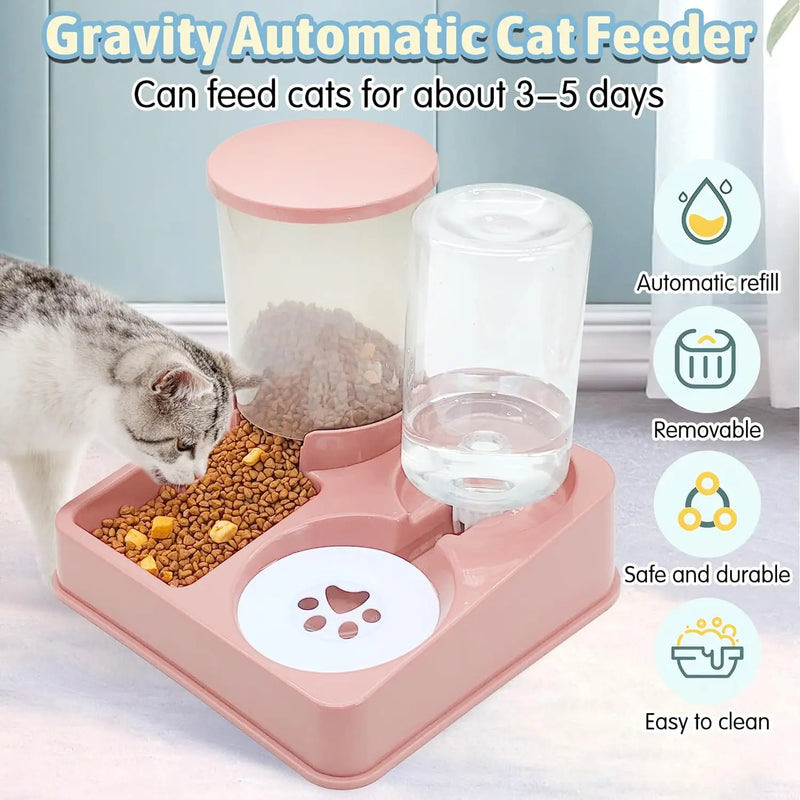 2-in-1 Automatischer Futterspender und Wasserspender für Haustiere