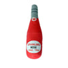 Whimsical Wine Bottle Dog Toy with Squeaker