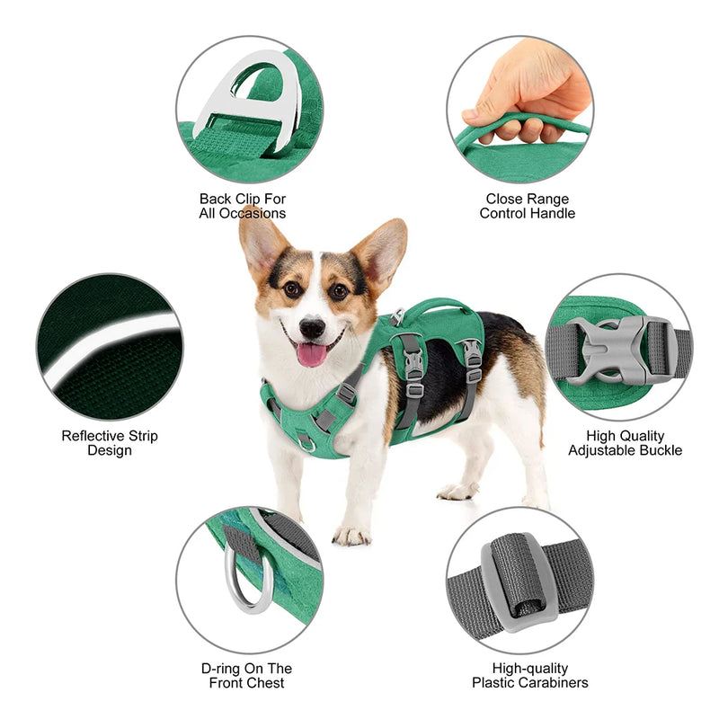 Reflektierende Nylon-Hundegeschirr mit Griff