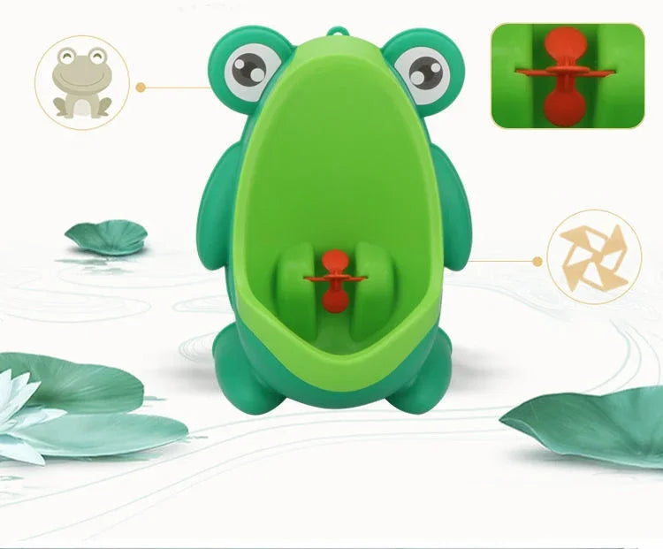 Cute Frog Potty Training Urinal for Boys with Aiming Target