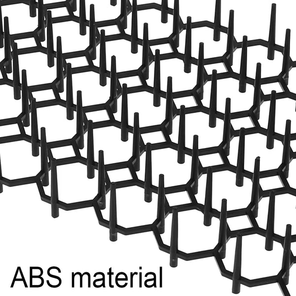 Bandes de matériau ABS noir piquantes utilisées comme répulsif pour animaux dans les jardins et maisons