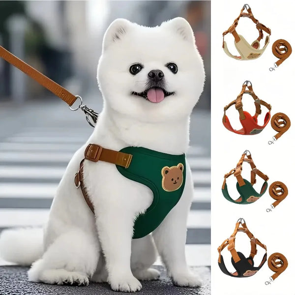 Breathable Dog Harness and Leash Set for Small to XL Dogs