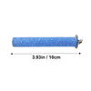 Blauer glitzernder Naturholz-Stand für Papageien und Vögel, 3,93 Zoll lang.