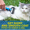 Double-Sided Pet Grooming Comb for Detangling and Shedding