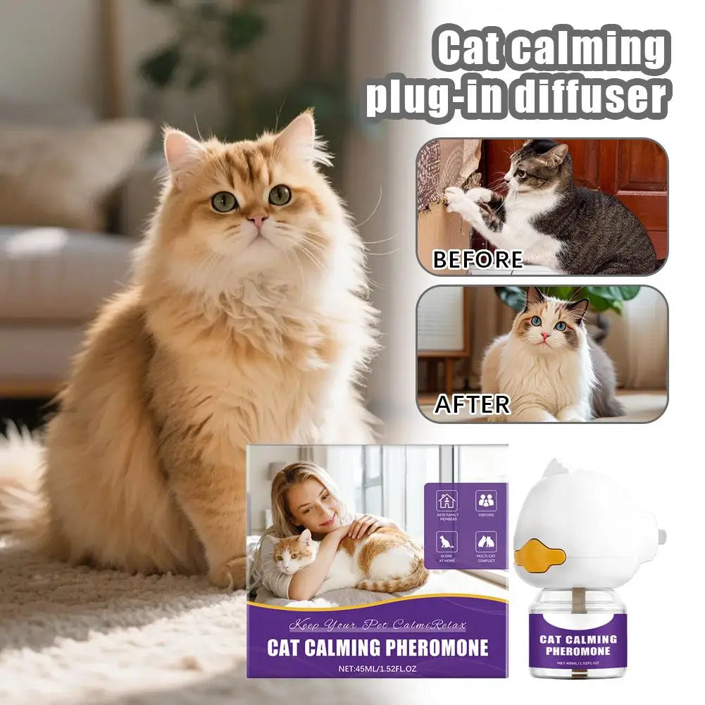 Cat Pheromone Diffuser – Calming Plug-in for Anxiety & Stress Relief