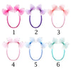 Adjustable Pearl Dog Bows with Elastic Bands for Stylish Pets