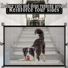 Foldable Mesh Pet Gate with Adhesive Hooks – No-Drilling Safety Barrier